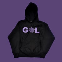 GL × TOKYO HEMP CONNECTION | GL × TOKYO HEMP CONNECTION Distortion Hoodie -Black × Purple-