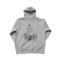 GL | Hooded Pullover Sweatshirt -Smoke × Black-