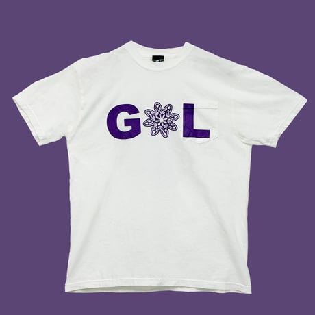 GL × TOKYO HEMP CONNECTION  |  GL × TOKYO HEMP CONNECTION Distortion Tee - White × Purple -