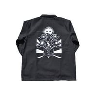 GL | Coach Jacket  -Black × White-