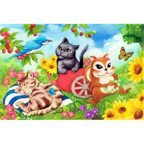 サンとエーテの昼さがり（ムジ）