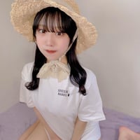 ブランドロゴTシャツ(白)＋オリジナル写真(メッセージ付き)