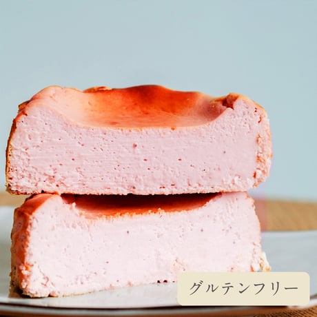 《1ホール12㎝》熟成バスクチーズケーキ　苺アールグレイ