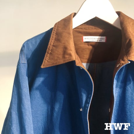 ストレッチブルーdenimジャケット (blue denim)