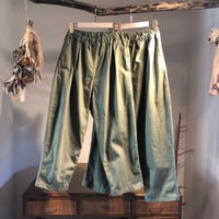 cottonポプリンタックパンツ (right khaki)