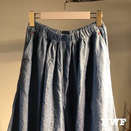 cottonジャガードミニドットスカンツ (blue)