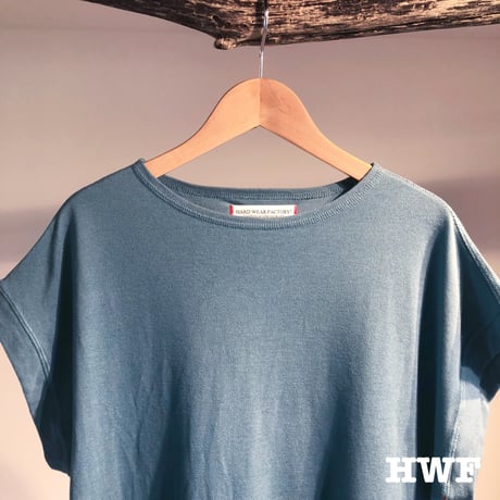 cotton鹿子ニットノースリーブクルー (mimosa)(blue green)(powder pink)