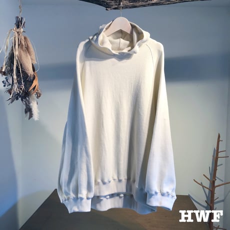 cotton pop'n ニットオーバーサイズフーディー (natural)