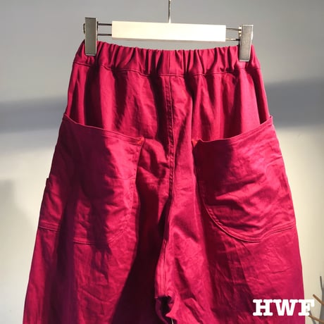 cottonストレッチツイル6ポケットパンツ (burgundy)