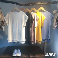 ライトウエイトcotton度詰天竺ニットノースリーブクルー (milk) (black) (smoky pink) (mustard) (denim)