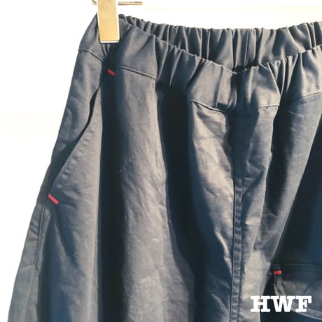 cottonストレッチチノクロスリラックスパンツ (black)
