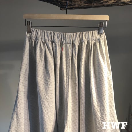 cottonジャガードミニドットスカンツ (white)