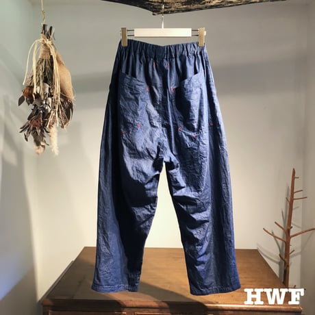 6ozライト denimタックパンツ (denim)