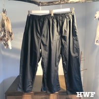 ライトcottonタイプライタークロスタックテーパードパンツ (black)