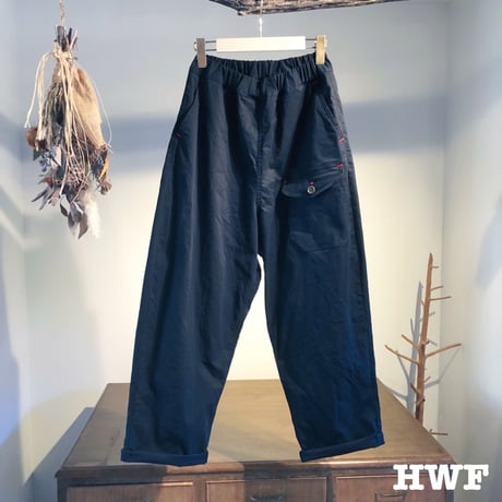 cottonストレッチチノクロスリラックスパンツ (black)