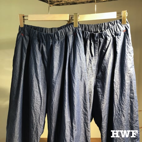 6ozライト denimタックパンツ (denim)