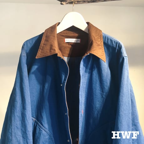 ストレッチブルーdenimジャケット (blue denim)