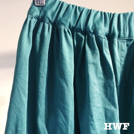cottonストレッチツイルバルーンパンツ (green)