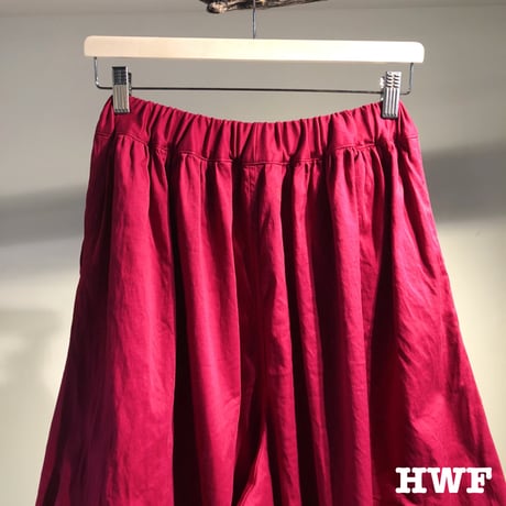 cottonストレッチツイルバルーンパンツ (burgundy)