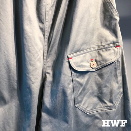 cottonサテンリラックスパンツ (grayish khaki)