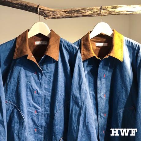 ストレッチブルーdenimジャケット (blue denim)