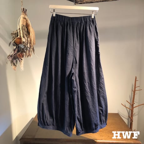 cottonピーチスキンドビーバルーンパンツ (indigo)