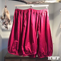 cottonストレッチツイルバルーンパンツ (burgundy)