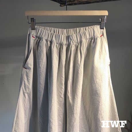 cottonジャガードミニドットスカンツ (white)