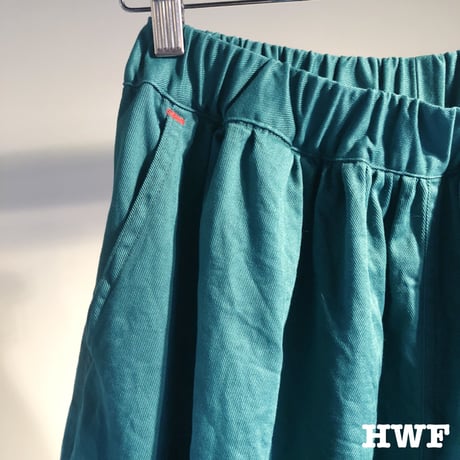 cottonストレッチツイルバルーンパンツ (green)