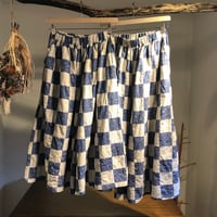 cottonパッチワークワイドスカンツ (kinari)