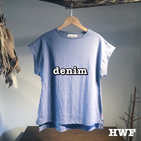 ライトウエイトcotton度詰天竺ニットノースリーブクルー (milk) (black) (smoky pink) (mustard) (denim)