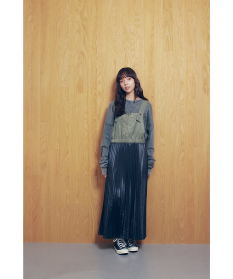 DOCKING PLEATED OVERALLS【KAHKI】