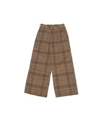 CHECKED PANTS【BROWN】