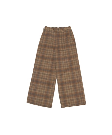 CHECKED PANTS【BROWN】