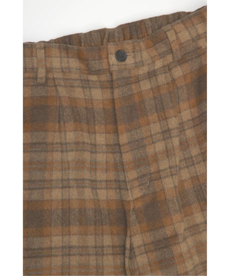 CHECKED PANTS【BROWN】