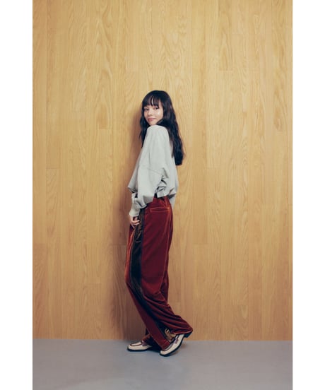 VELOR TWO TONE PANTS【ORANGE】