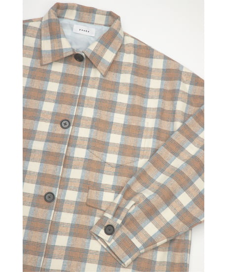 CHECKED JACKET 【WHITE】