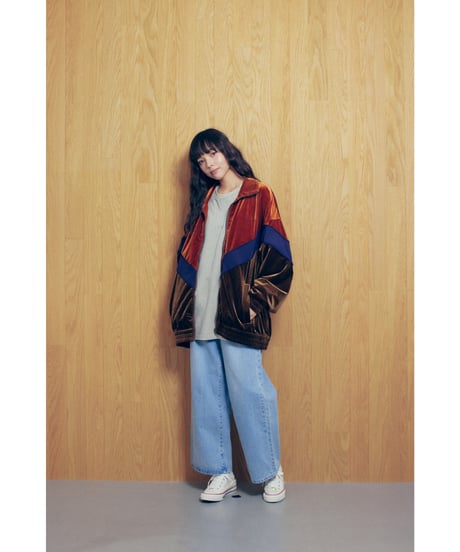 VELOR TWO TONE JACKETS【ORANGE】