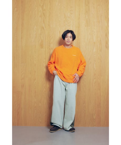 BOUCLE KNIT PULLOVER【ORANGE】