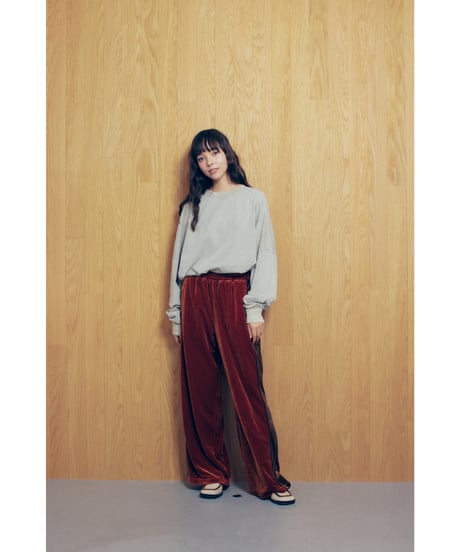 VELOR TWO TONE PANTS【ORANGE】