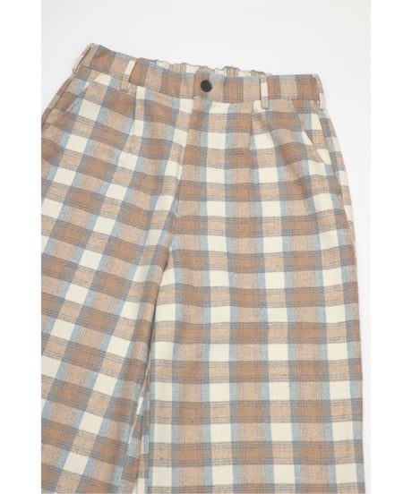 CHECKED PANTS【WHITE】