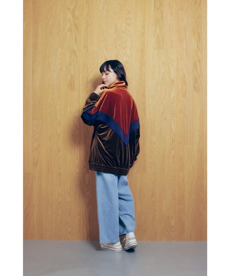 VELOR TWO TONE JACKETS【ORANGE】