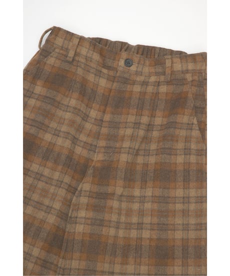 CHECKED PANTS【BROWN】