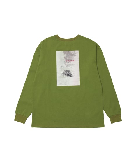 ILLUST LONG TEE 【KHAKI】