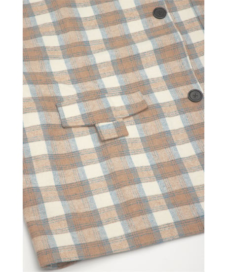 CHECKED JACKET 【WHITE】