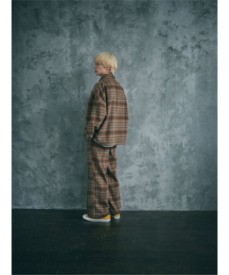 CHECKED PANTS【BROWN】