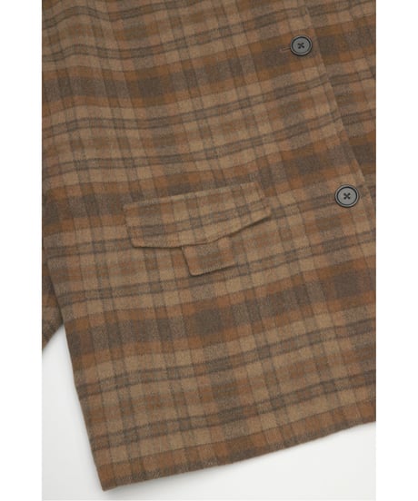 CHECKED JACKET【BROWN】