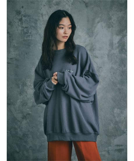 yuuku SWEAT SHIRTS【CHARCOAL NAVY】