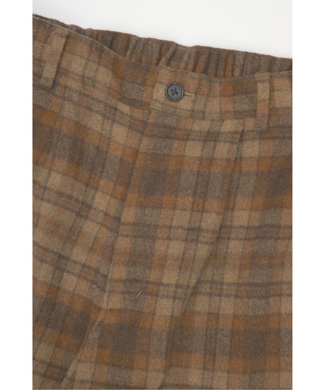 CHECKED PANTS【BROWN】