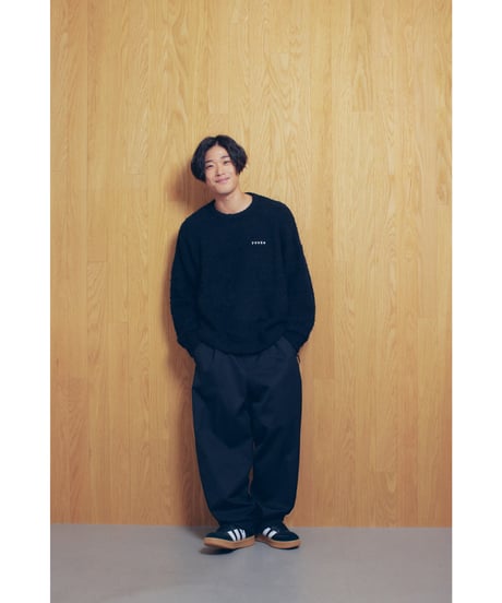 BOUCLE KNIT PULLOVER【BLACK】